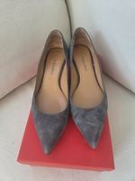 Pura Lopez Pumps grau Wildleder Groesse 38 wie neu