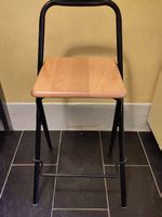 Holz & Metall Hocker x 4