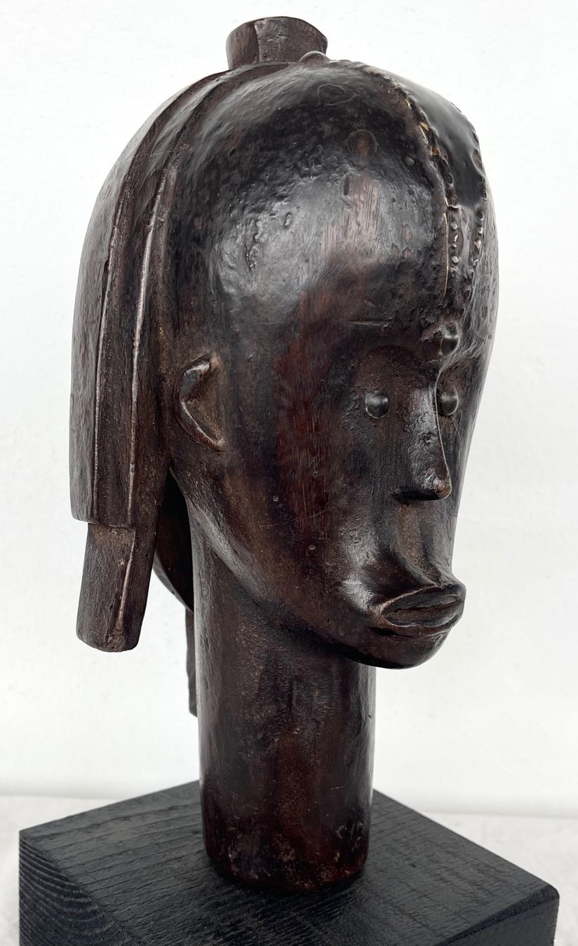 Skulpturen & Statuen: grosser ausdrucksstarker alter Fang Kopf Gabun H 25,5 cm – Gebraucht aus Rüthi (Rheintal) von Kunsthaus777 6