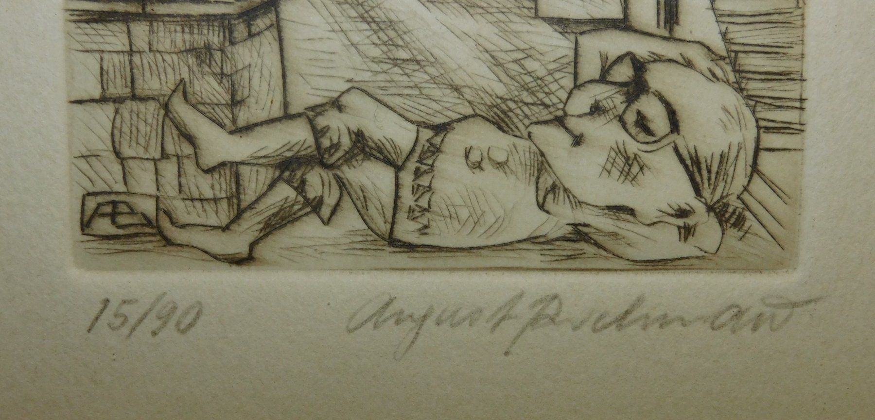 Grafica & Litografie: Lithografie limitiert u handsigniert v August Buchmann – Usato da Sursee venduto da 76 2