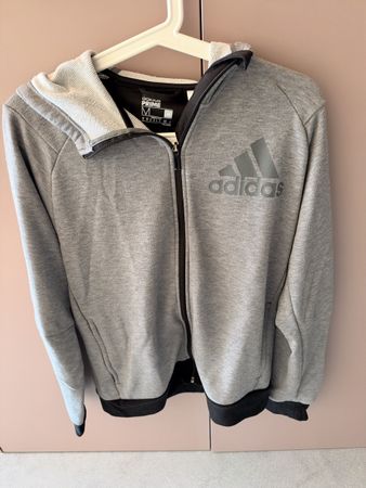 Adidas Jacke grau mit Reissverschluss getragen Grösse M