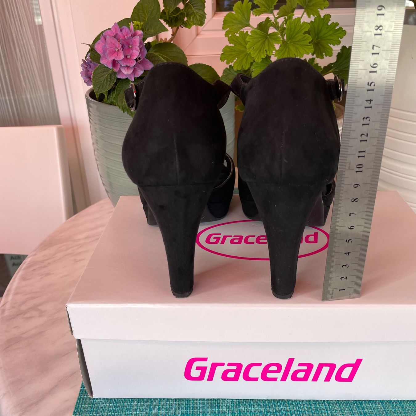 Graceland Scarpe da donna: Schuhe Pumps, schwarz, Gr. 41, 9cm Absatz, suede – Usato da Bellach venduto da Lapislazuli_blues 4