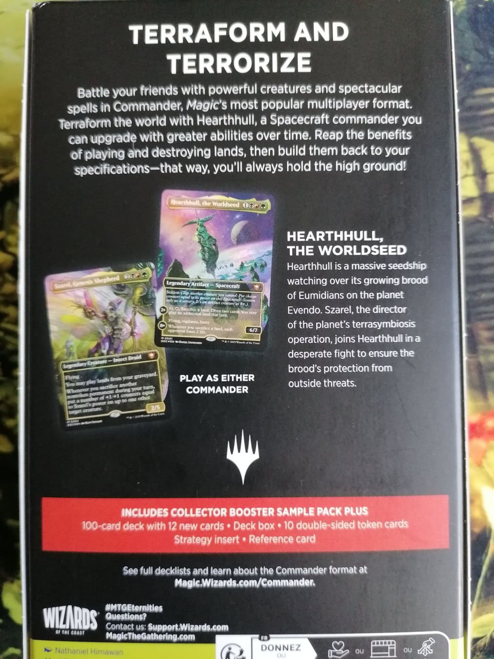 Magic The Gathering Carte collezionabili: Mtg World Shaper Commander Deck Edge of Eternities – Nuovo e nell'imballaggio originale da Basel venduto da BigFishBig 1