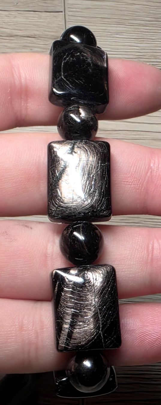 Mineralien & Heilsteine: Hochwertiges Hypersthen Armband – Square Design – Neu und originalverpackt aus Matzingen von Shay_Crystalz 4