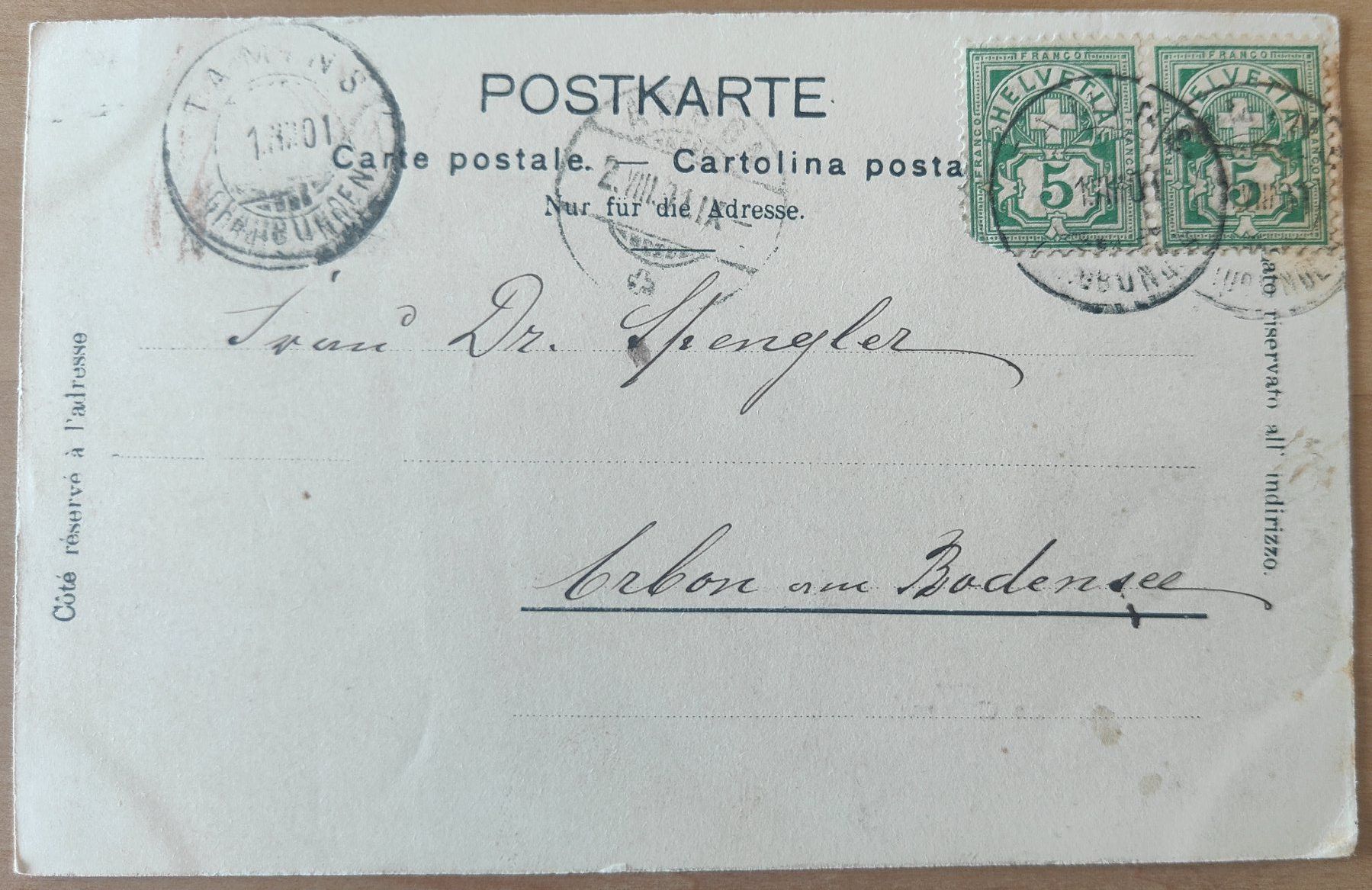 Cartes postales: Gruss aus Tamins um 1900 – D'occasion à St. Erhard par Chaeferli6 1