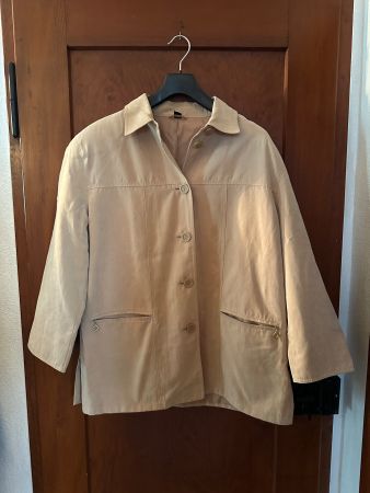 Hellbraune Jacke, Gr. L/XL, ideal für den Frühling!