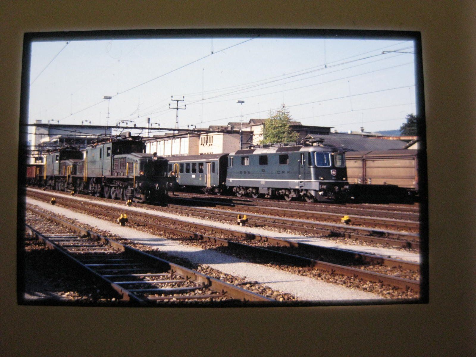 Foto & Immagini: Dia: Winterthur mit SBB Krokodilen, ca 1978, Schweizerische – Nuovo (secondo la descrizione) da Malters venduto da Marosko