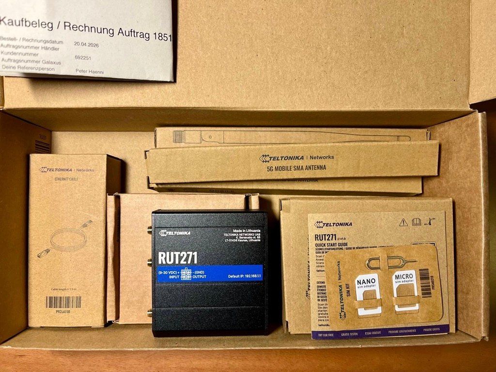 Teltonika Modem & Router: Teltonika RUT271 / 5G Router – Nuovo e nell'imballaggio originale da Abtwil SG venduto da Optimaten 1