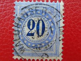 Portomarke 1881: 6II, N, idealer-O WALDHÄUSER-FLIMS (GR)