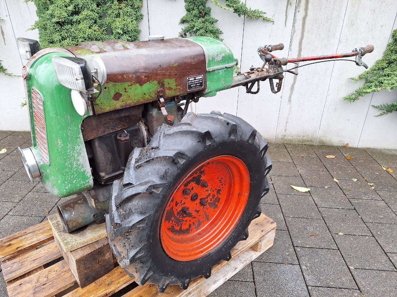 Rapid Traktoren: Rapid Spezial mit Ausweis Aebi Bucher Einachser Traktor – Defekt aus Auw von Zuendapp1952 1