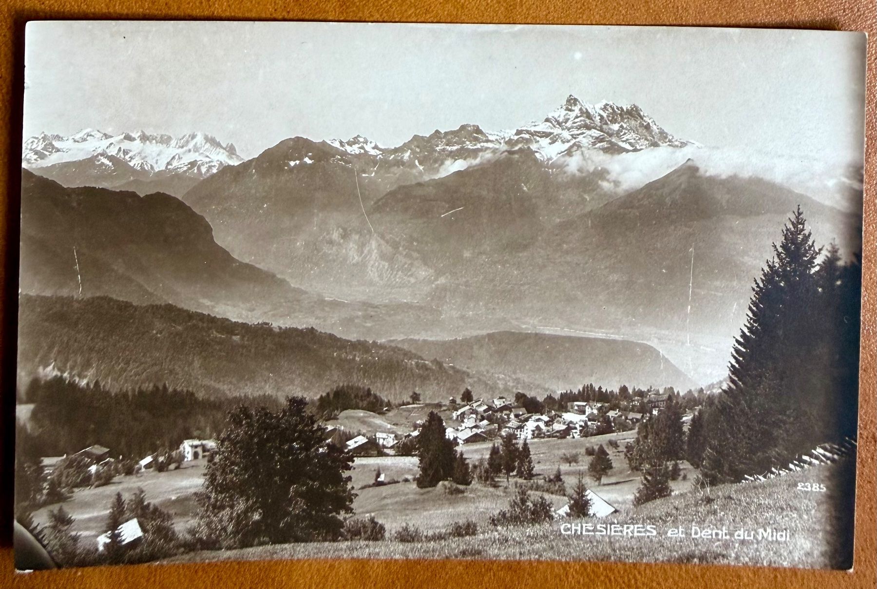 Cartoline postali: Chesières & Dents du Midi – Usato da Lutry venduto da Ediego
