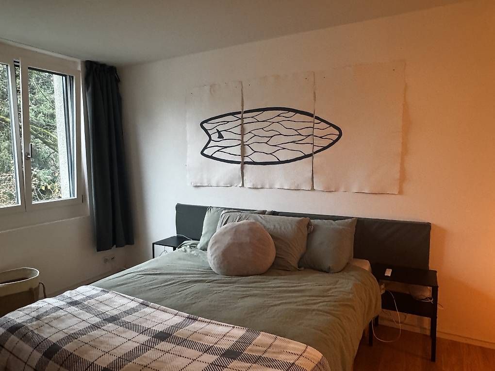 Dipinti: Bild; acryl auf Recyceltem Papier 2.05/1.18 m – Usato da Zürich venduto da Curtins 1