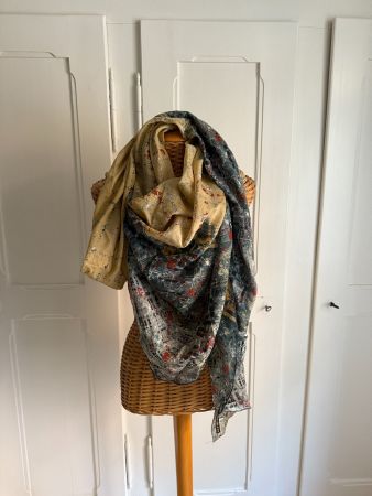 MANILA GRACE - Tuch beige-grau gemustert