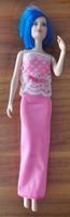 Mattel Barbie Puppe blauen Haaren und Vintage Abendkleid