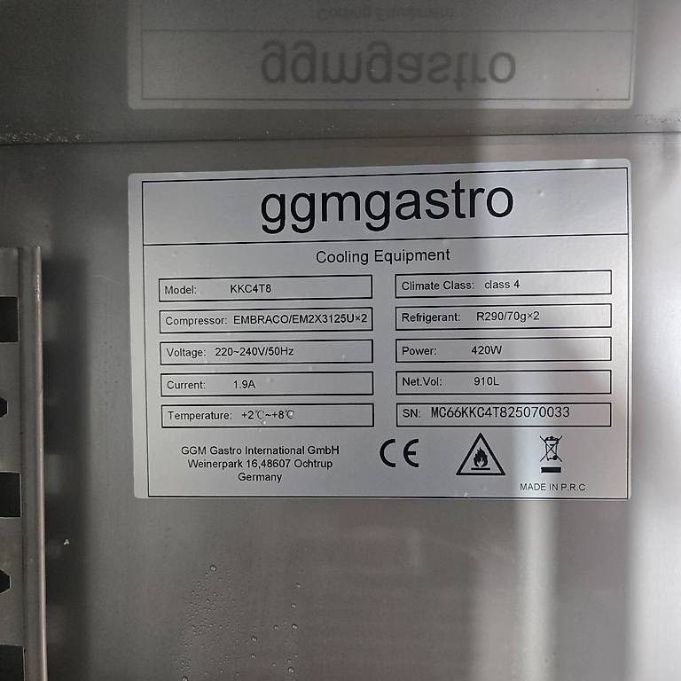 Ggm Gastro Frigoriferi: Kühltisch mit Wandkühlregal – Usato da Wolhusen venduto da Gastrorampe 3