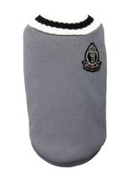 Hundepullover grau S 23 cm Rückenlänge ideal für Mops und Co