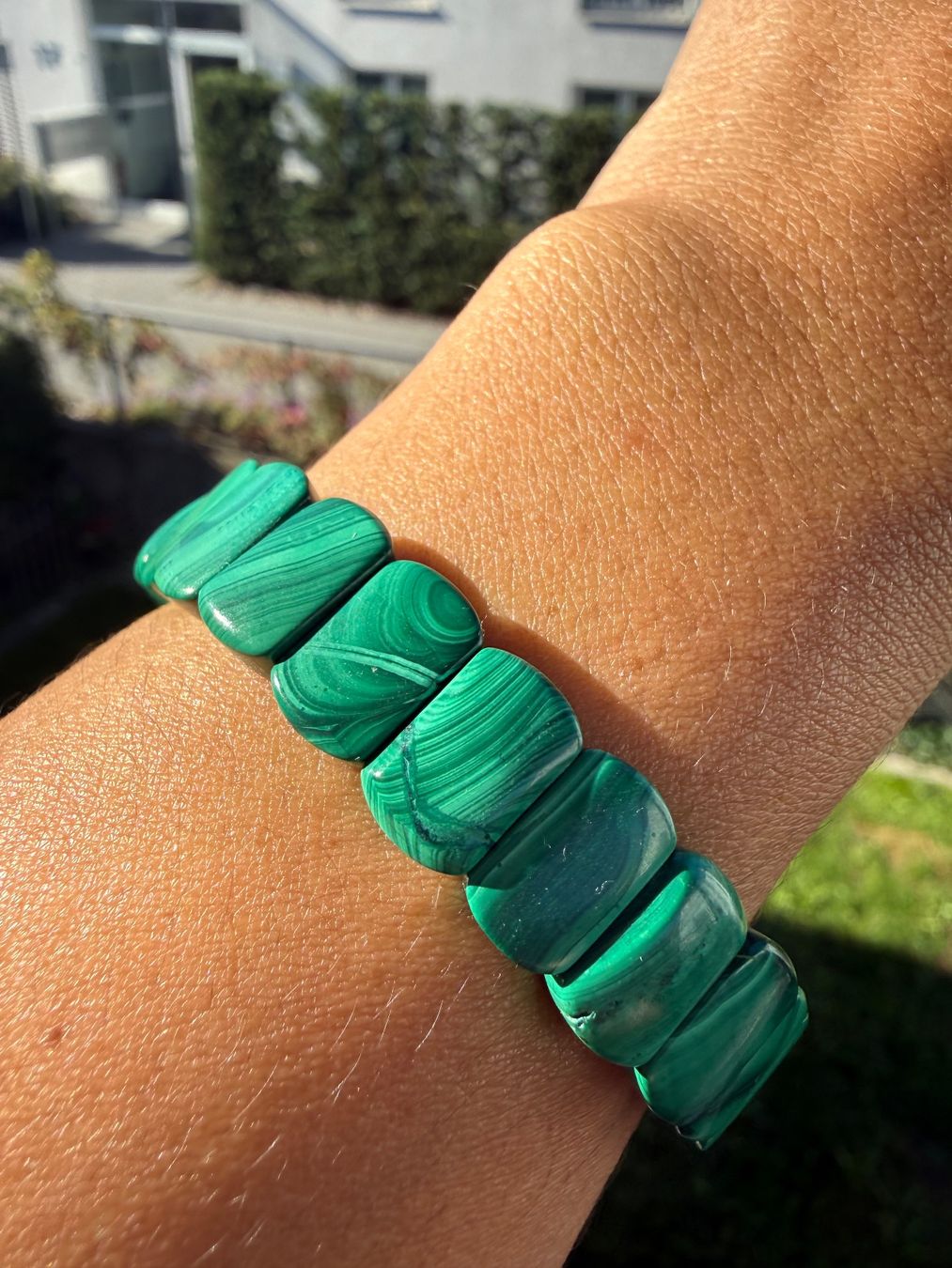 Bracciali & Braccialetti: %Rabatt% Malachit Armreif -Echstein – Nuovo (secondo la descrizione) da Jegenstorf venduto da SteinGlanz 5