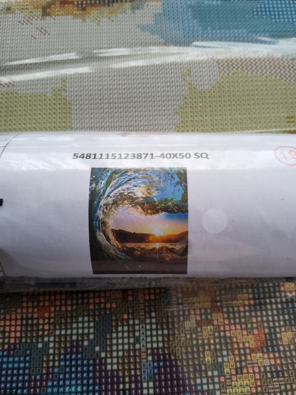 Kit bricolage: Diamond Painting Welle – Nuovo e nell'imballaggio originale da Heiden venduto da kas_zln5