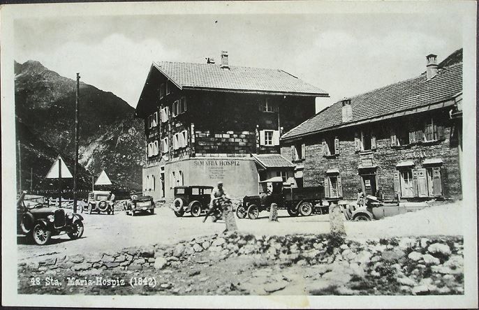 Cartoline postali: STA. MARIA-HOSPIZ Oldtimer Auto Motorrad – Usato da Jona venduto da philajona