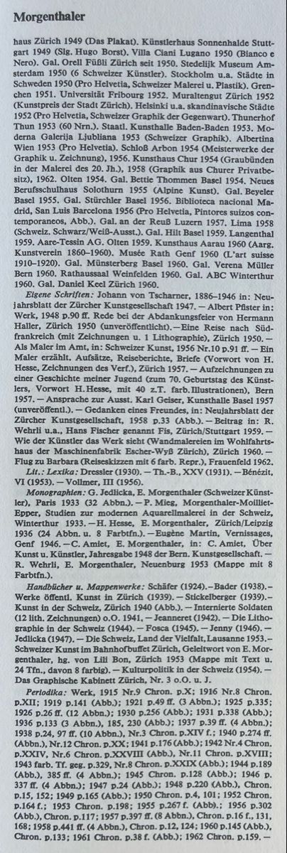 Dipinti: Ernst Morgenthaler (1887-1962) – Usato da Grosshöchstetten venduto da Perle1951 7
