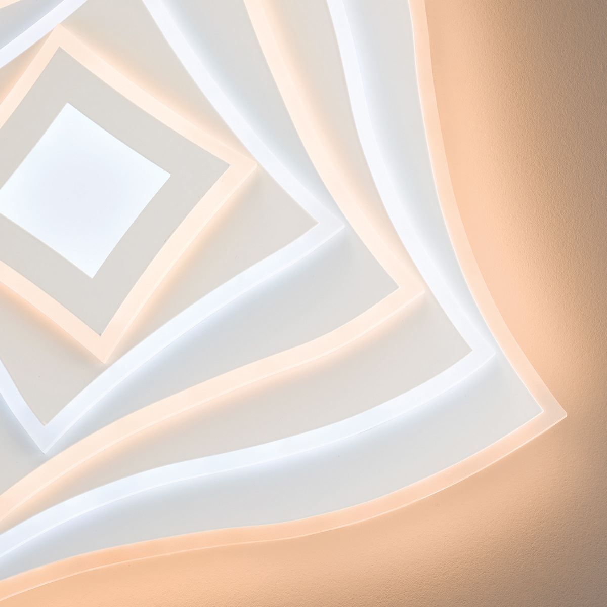 Lampadari & plafoniere: LED Deckenleuchte, Dimmer, 50 cm x 50 cm – Nuovo (secondo la descrizione) da Kreuzlingen venduto da Smart-Light 4