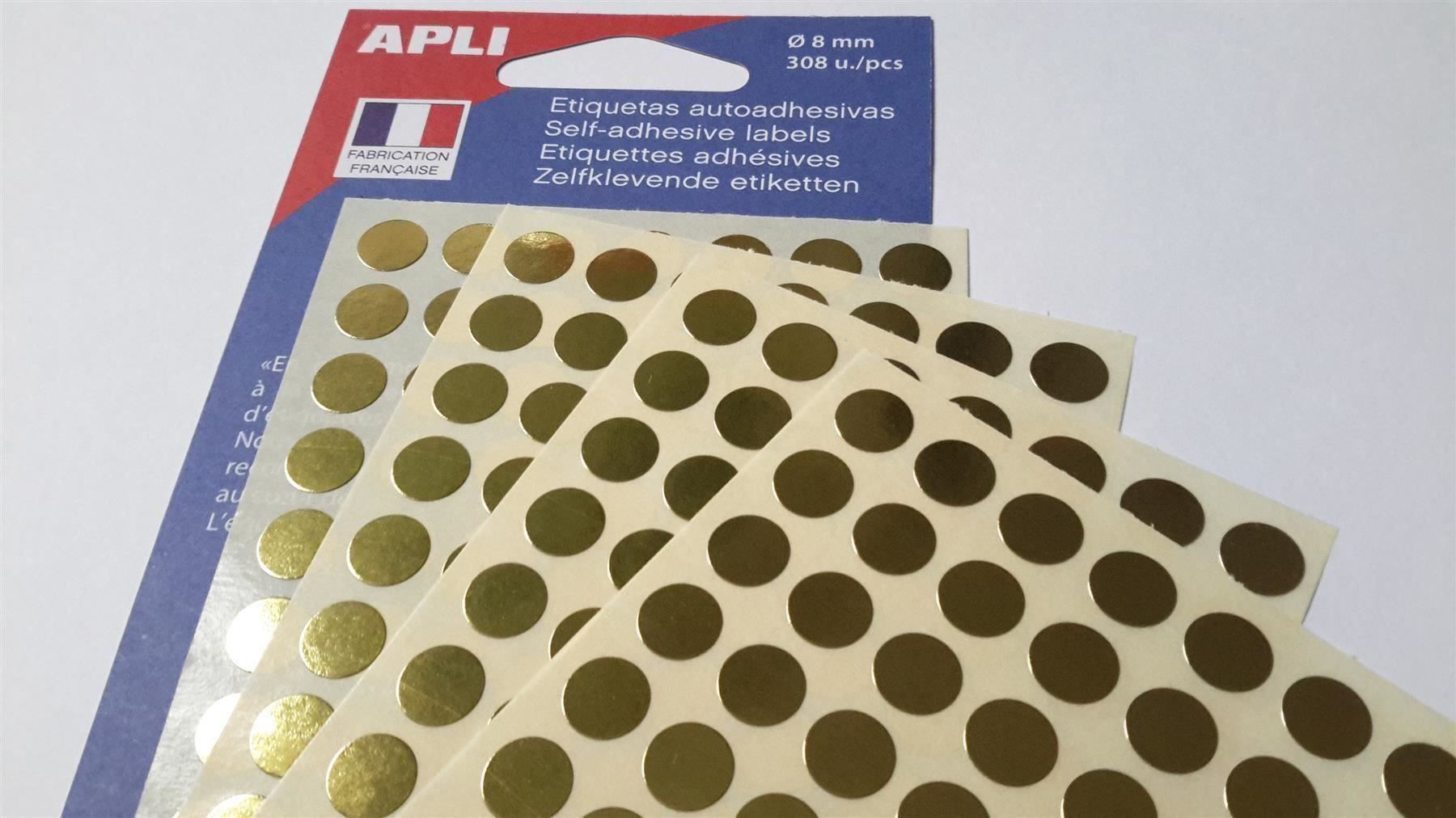 Sticker: Markierungspunkte, gold, 8mm, 308 Stück – Nuovo e nell'imballaggio originale da St. Gallen venduto da cointec 4