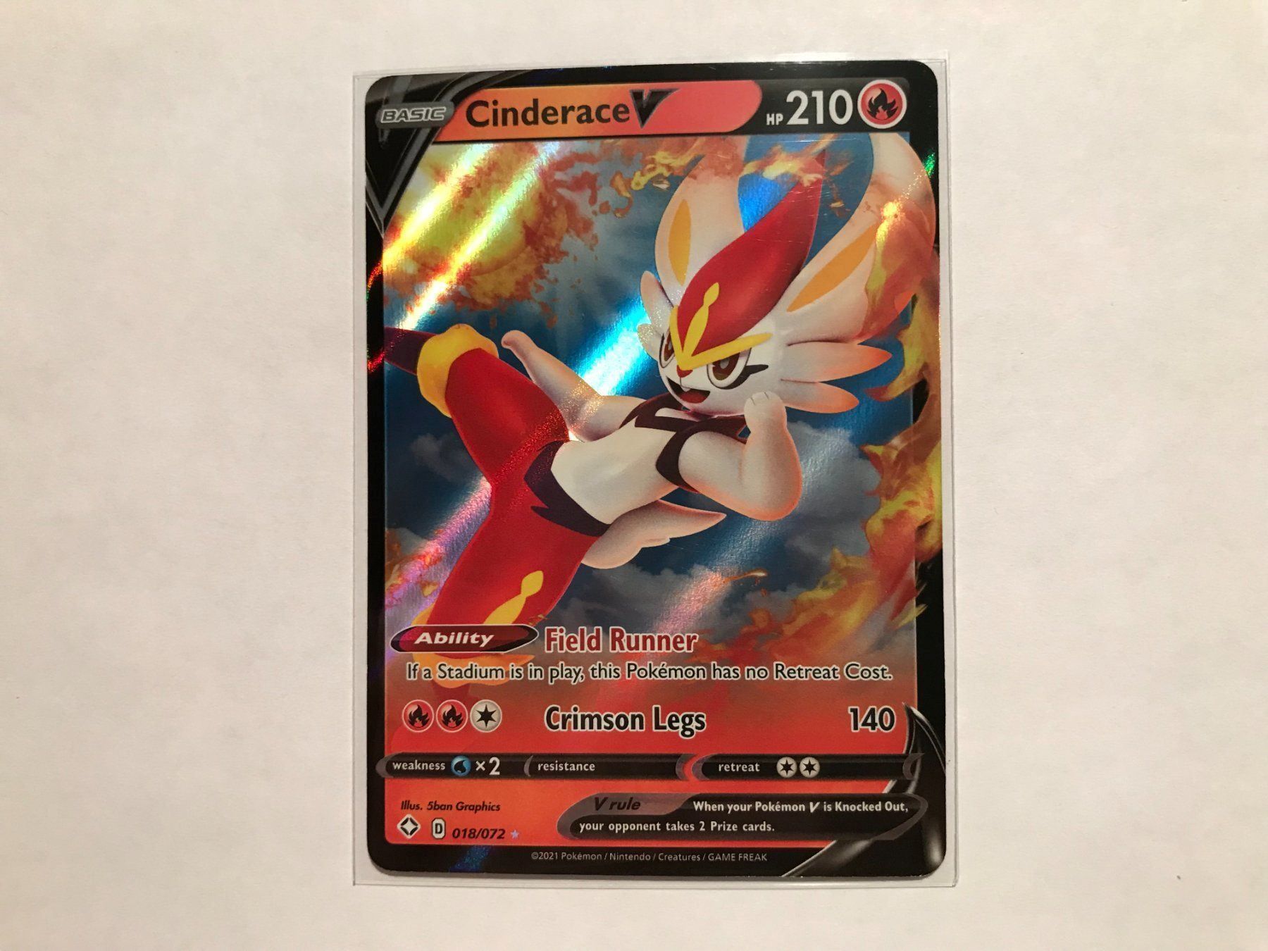 Pokémon Carte collezionabili: Cinderace V – Usato da Hagendorn venduto da Pokecollectorch