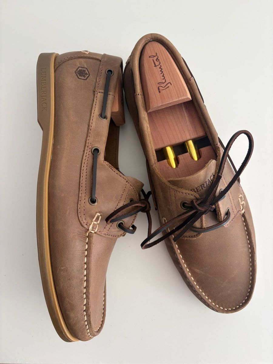 Scarpe da uomo: NEU Leder Bootsschuhe von Lumberjack  – Nuovo (secondo la descrizione) da Zürich venduto da ale_td2q 3