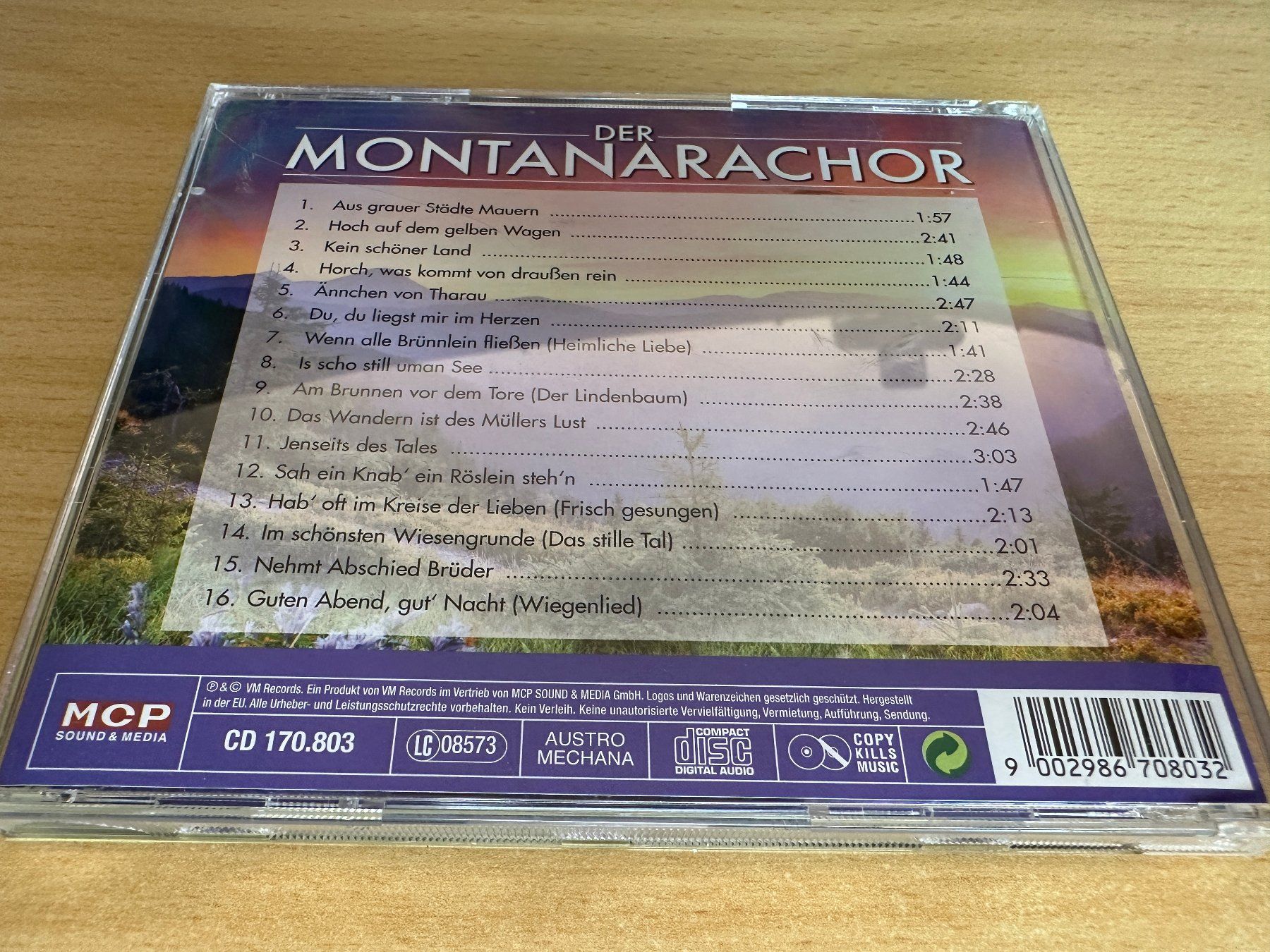 CDs: Montanara Chor - Der Beliebteste Deutsche Volkslieder – Gebraucht aus Rikon im Tösstal von Alpenmutz 1