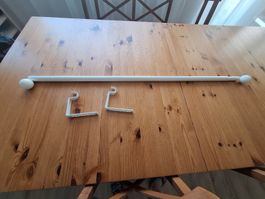 Verstellbare Vorhangstange weiss IKEA