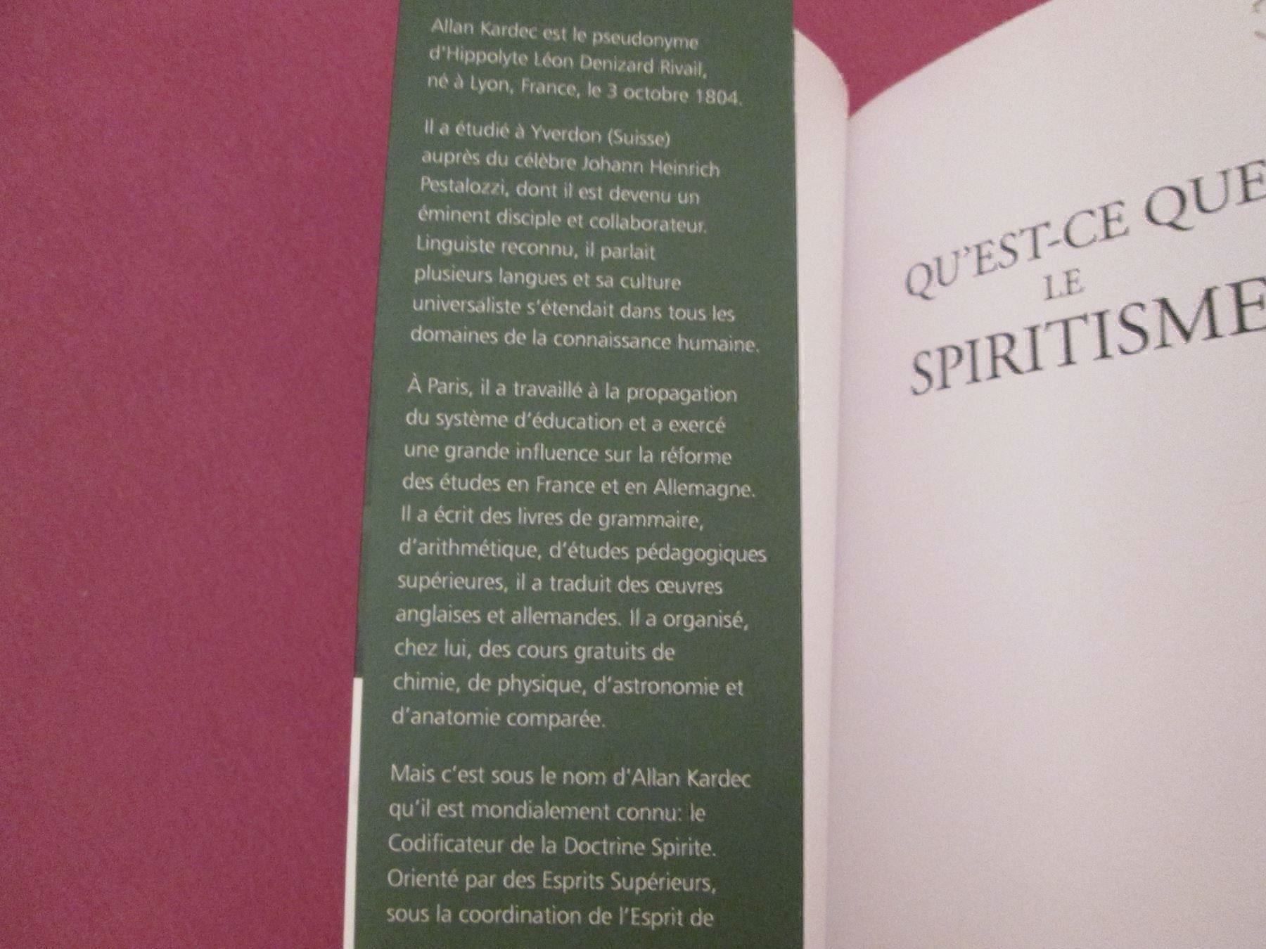 Bücher: Qu'est-ce que le spiritisme – Gebraucht aus Neuchâtel von Dualseele 3