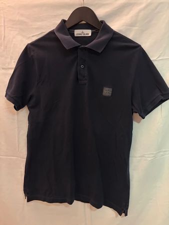 Stone Island Polo dunkelblau, Gr. L, Slim Fit