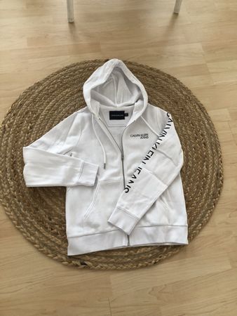 Calvin Klein Jeans Jacke Weiss . Neuwertig!Gr. S