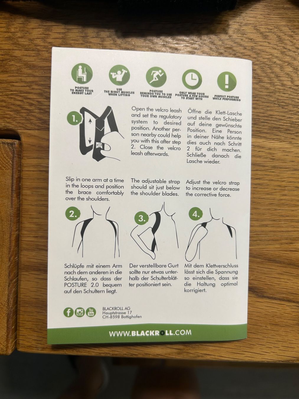Blackroll Attrezzatura da arrampicata: Blackroll Posture 2.0 – Usato da Bassersdorf venduto da Gringo128 1