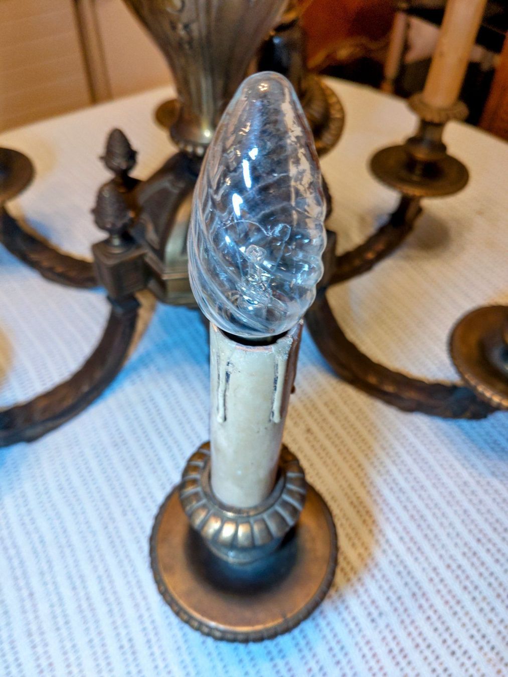 Lampadari & plafoniere: Antiker Bronze-Kronleuchter 12kg | aus Anwaltskanzlei Rom – Usato da Brugg AG venduto da Amei24 5