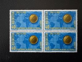 Werbemarken 1954, 319.1.09b), Viererblock, postfrisch