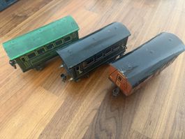 Märklin Blech Eisenbahnwagen, 3 Stück