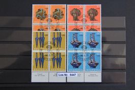 PP 1975 Serie Viererblöcke ET gestempelt und Taps   Los 5447