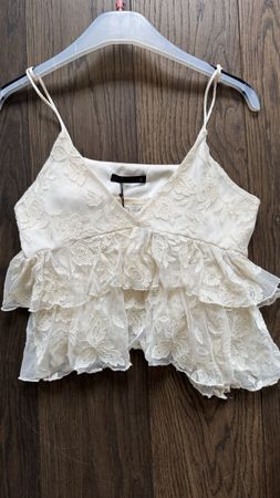 Zara Top beige Gr XS / Neu