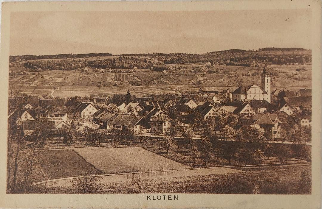 Cartoline postali: KLOTEN - 1922 – Usato da Delémont venduto da Domdom1