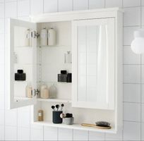 Hemnes Spiegelschrank weiss 2 Türen 83x16x98