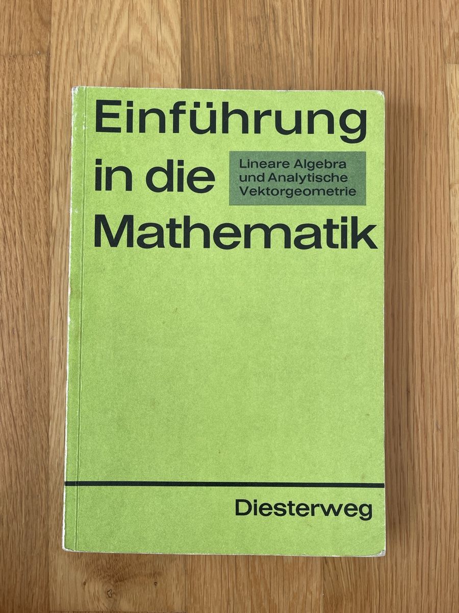 Livres: Einführung in die Mathematik - Buch – D'occasion à Kreuzlingen par qos_99wt