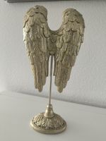 Deko Aufsteller Engelsflügel gold, 14cm hoch