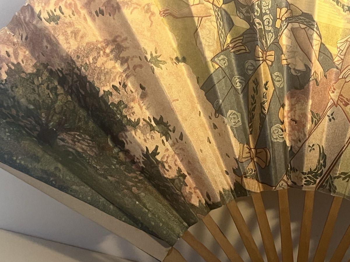Alle Dekorationen: Éventail 1900, décor impression, carton et papier, raffiné – Gebraucht aus Genève von DELIRBEADS 4