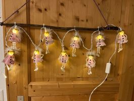 Engel Lichterkette Fenstergirlande Fenstedelko Girlande