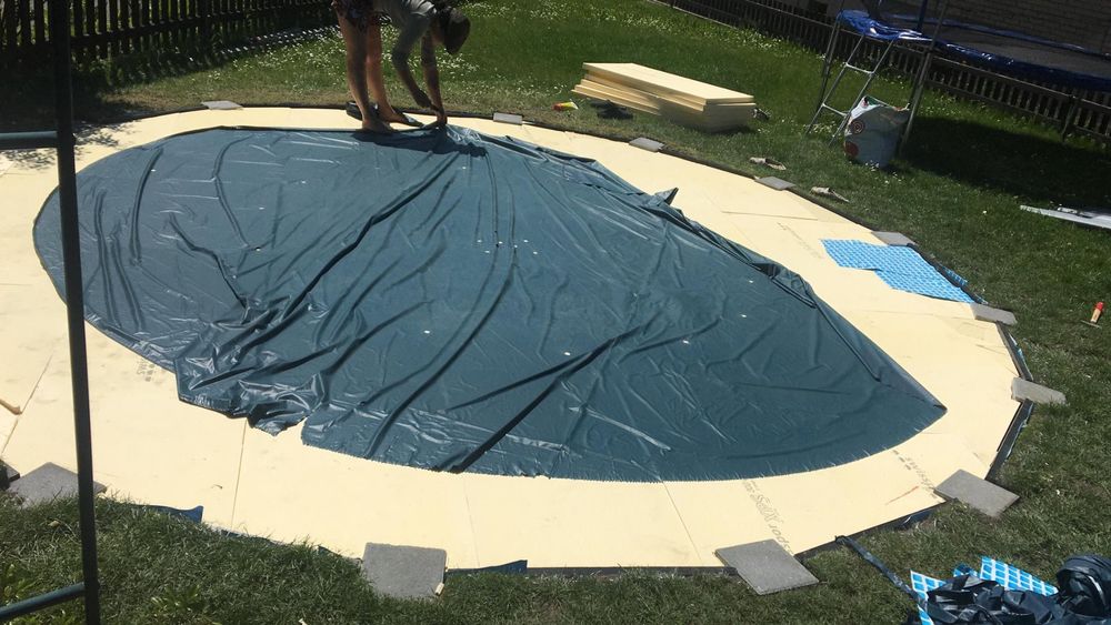 Intex Schwimmbad: 488cm Pool Komplett Set - mit Isolation, Pumpe, Solarheizung – Gebraucht aus Kyburg-Buchegg von Neotech320 3