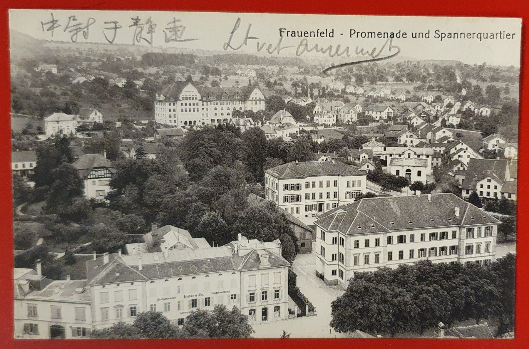 Cartoline postali: Frauenfeld 1921 - Promenade und Spannerquartier – Usato da Kreuzlingen venduto da Rschweiz1