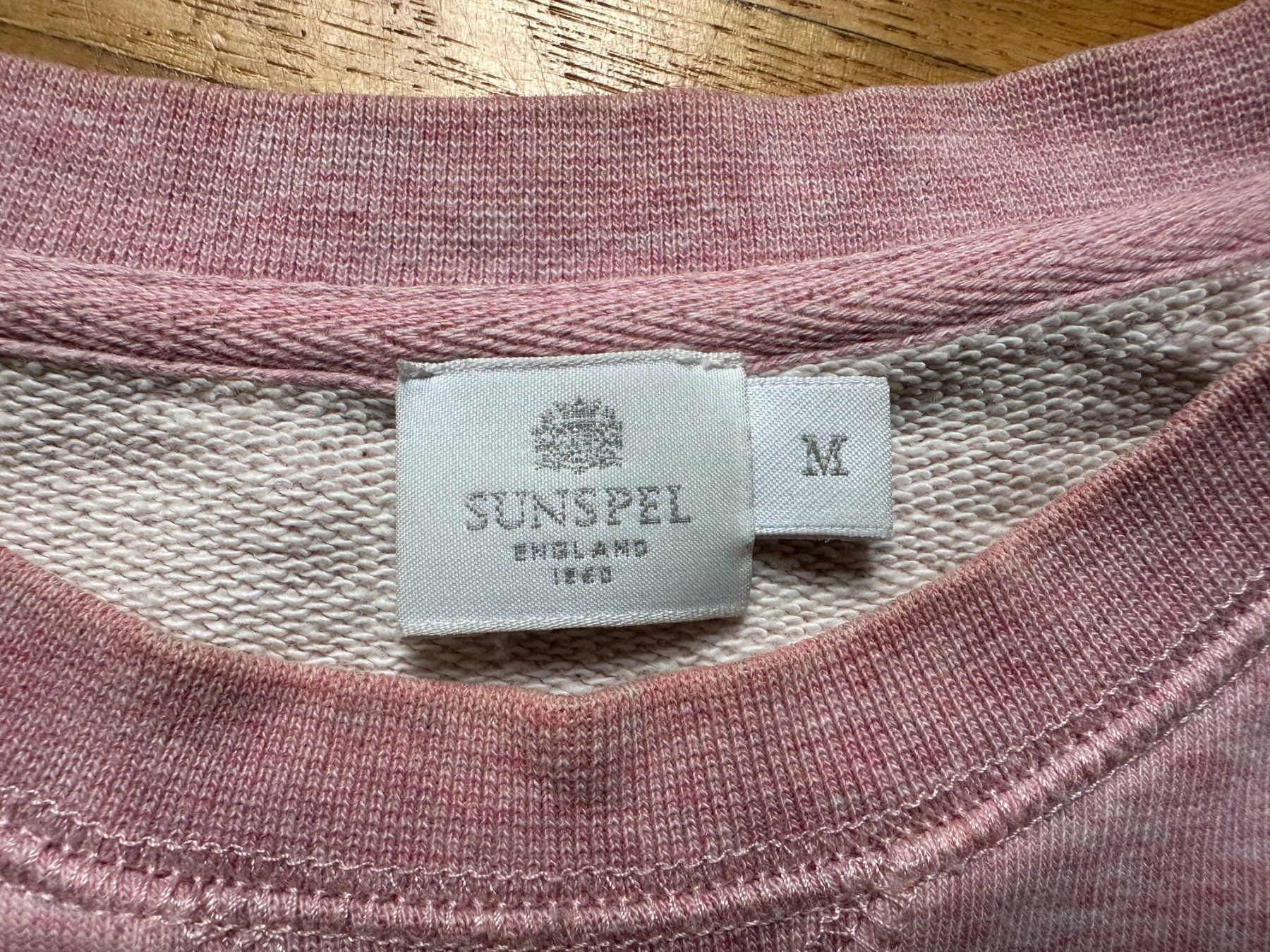 Pullover & Sweatshirts: Sunspel Loopback Sweatshirt Pink Size M – Gebraucht aus Lausanne von brixton 3