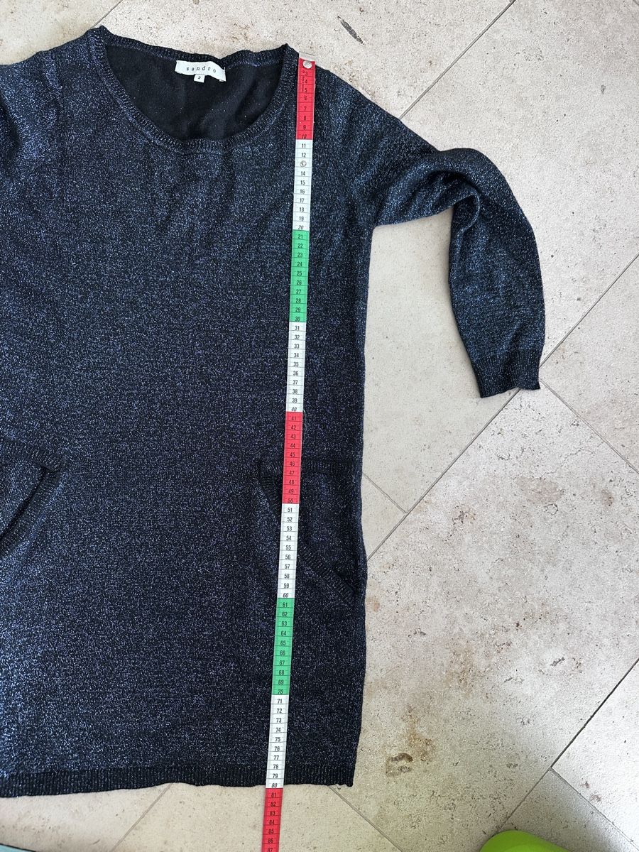 Sandro Vestiti: Sandro Kleid Dunkelblau Gr. 2 Glitzer   – Usato da Buchs SG venduto da Sunie 4