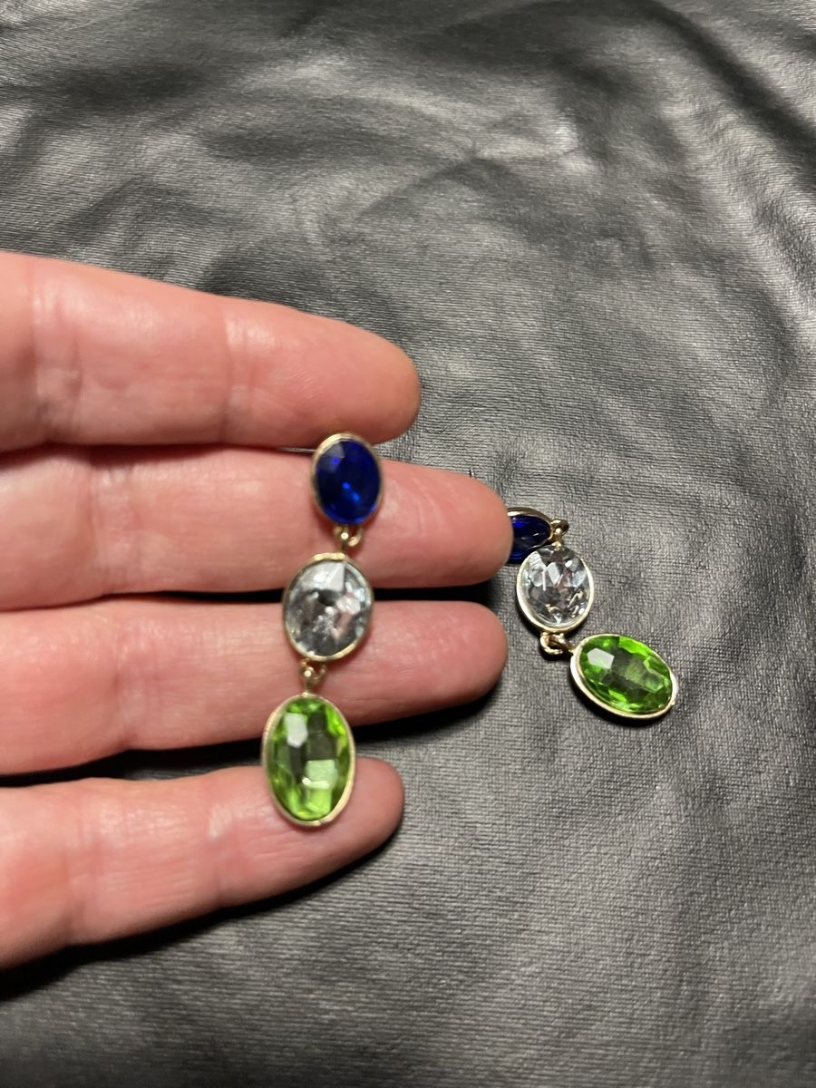 Ohrringe & -stecker: Orecchini lunghi pietre colorate blu verde – Neu (gemäss Beschreibung) aus Gordevio von LanaZimm 4